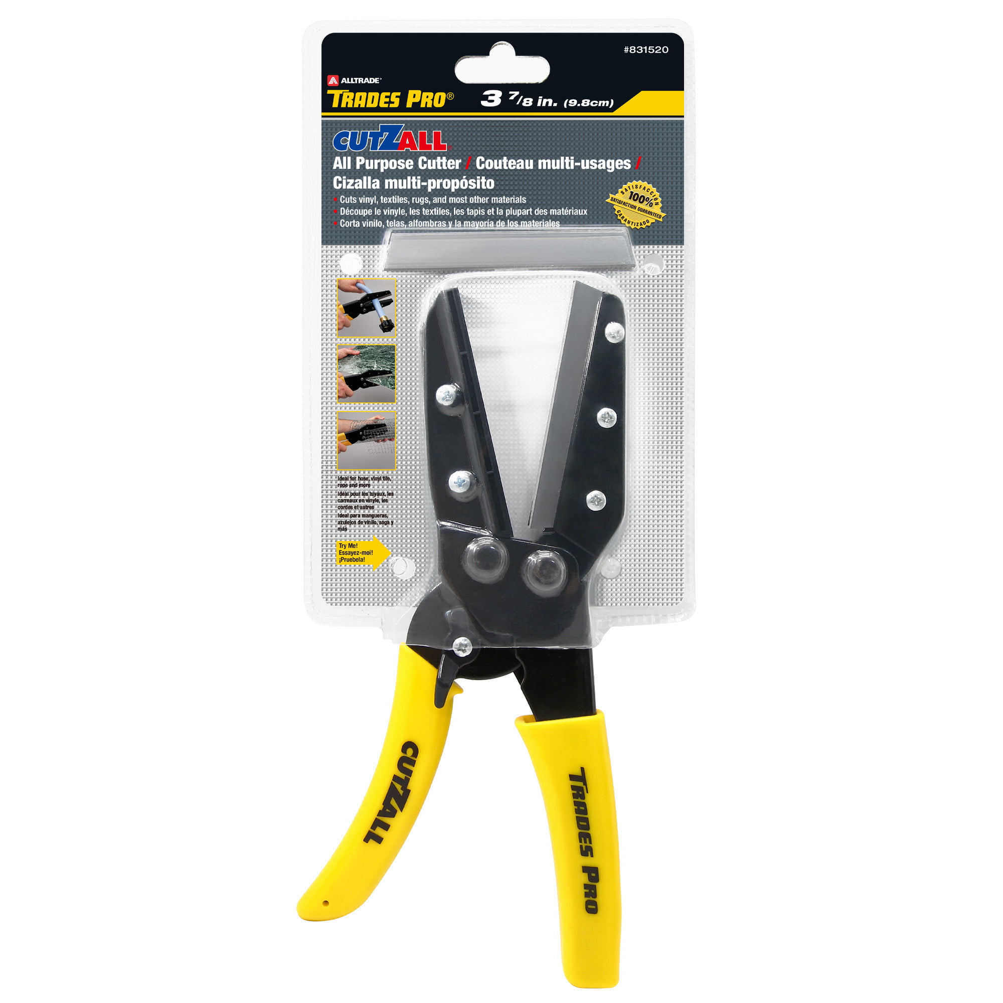 Tradespro 3-7/8 Inch Cutzall® All Purpose Cutter, Multipurpose, Razor Sharp  for Hose, Metal, Fence, Rope - 831520