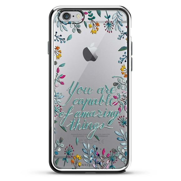Luxendary LUX-I6PLCRM-QINSPIRATION1 Étui Design Citation Inspirante Série Chrome pour iPhone 6/6S Plus