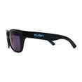 thumbnail image 3 of Kush Color Mirror Classic Sport Horn Rim Rectangle Matte Black Sunglasses Blue Logo Blue Mirror, 3 of 4
