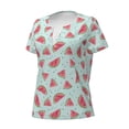 thumbnail image 2 of Naloa Watermelon Print T-Shirts Short Sleeve V Neck Tees for Women Fashion Tops Trendy Lightweight Soft Casual Summer Outfits Clothes, 2 of 5