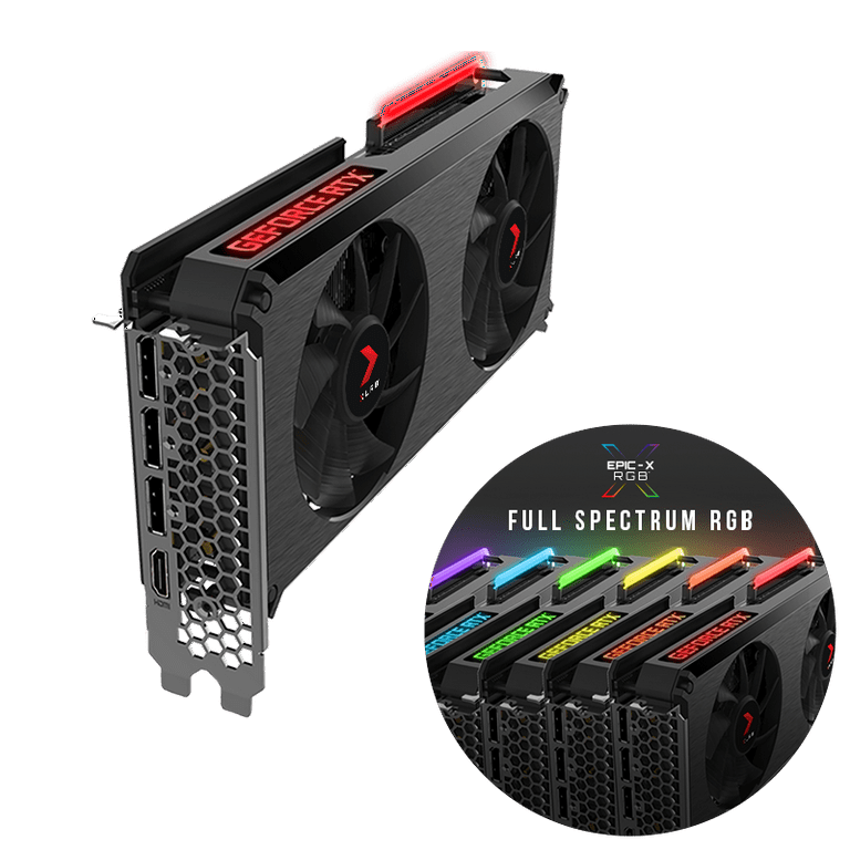 PNY GeForce RTX™ 3060 12GB XLR8 Gaming REVEL EPIC-X RGB™ Dual Fan