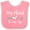 Pink and White, variant on Inktastic My Aunt Loves Me Heart Boys or Girls Baby Bib