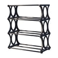 thumbnail image 2 of Organizador de Zapatero de 4 Niveles | Estante Metálico | Soporte para Zapatos | Polipropileno y Acero | Entrada, Dormitorio, Armario, Dormitorio Universitario | Diseño Ventilado con Listones, 2 of 7