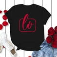thumbnail image 4 of FASHOFT Valentines Couples Shirts Matching Couples Mens Long Sleeve Shirt Valentines Day Gifts for His and Her Black L, 4 of 5