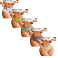 thumbnail image 2 of CCRFTGI 5 Pack Panties for Women Seamless Breathable Mesh Cutout Hipster Underwear No Show Panties Invisibles Briefs Soft Stretch Bikini Underwears L, 2 of 3