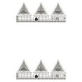 thumbnail image 3 of yingyy Sewing Ruler Acrylic Transparent Template Embroidery DIY Craft Quilting Accessories Tailors Designers 60  Degree 6 Inch 2Set, 3 of 6
