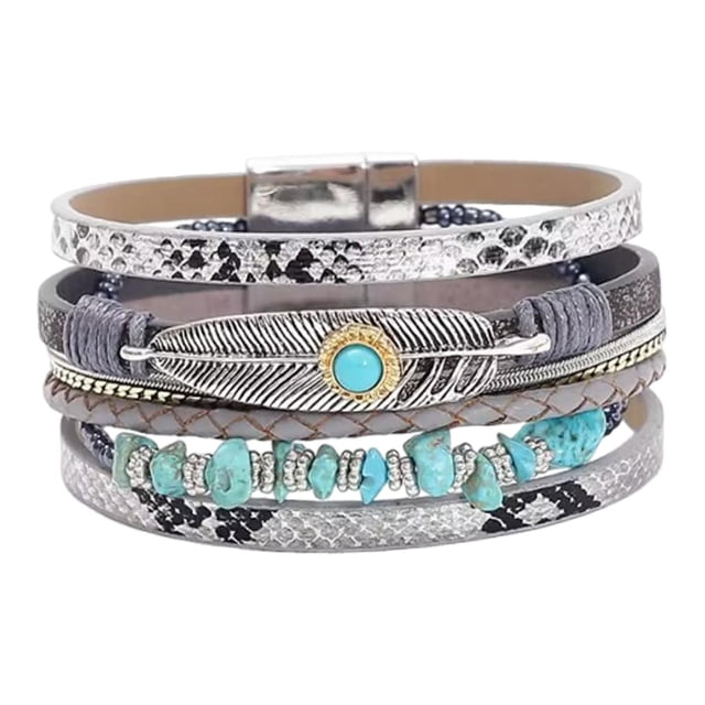 Pulsera de con cierre, brazalete de aleación, pulsera apilable para .
