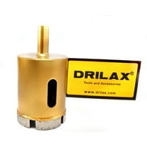 Drilax 1-3/4 inch Diamond Hole Saw Drill Bit Marble, Concrete, Stone, Tile, Brick, Granite Countertop, Ceramic, Porcelain, Bits Holesaw DIY Shower, Faucet