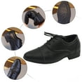 thumbnail image 6 of Toddler Boys Pointed Toe Lace Up Dress Shoes Kids Chunky Low Heel Lightweight Non Slip Leather Shoes, 6 of 7