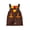Coffee, variant on RUINIXCW Thanksgiving Kids Jumpsuit, Sleeveless Cute Turkey Overalls for Boys Girls