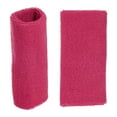 thumbnail image 6 of Unique Bargains 1 Pair Sweat Absorbing Wrist Sweatbands Athletic Cotton Yarn Latex Rose Red 8x15cm, 6 of 6