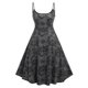 thumbnail image 1 of Vestidos Para Mujer Vestidos Casuales de Talla Grande Cosplay Vestido Retro Estampado Sin Mangas Camisola Mini Vestido Odeerbi ODB151191, 1 of 4