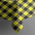 thumbnail image 4 of Yellow Black Checkerboard Checkered Pattern Rectangle Tablecloth 60"x102",Waterproof Polyester Rectangle Table Cloth, Wipeable Spillproof Polyester Tablecloth for Dining, Camping, Indoor and Outdoor, 4 of 6