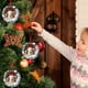 thumbnail image 5 of Adorno navideño de vaca, acrílico, plano, colgante, decoración para árbol de Navidad, etiqueta colgante, 5 of 5