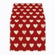 thumbnail image 2 of Yunuuuoa Valentine's Day Table Runner Heart Design Romantic Dining Decor for Wedding Anniversary Party Living Room Tabletop Flax Fabric Decoration, 2 of 7