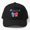 Black, variant on America the Beautiful Baseball Cap, Red White Blue Coquette Celebration Design Hat