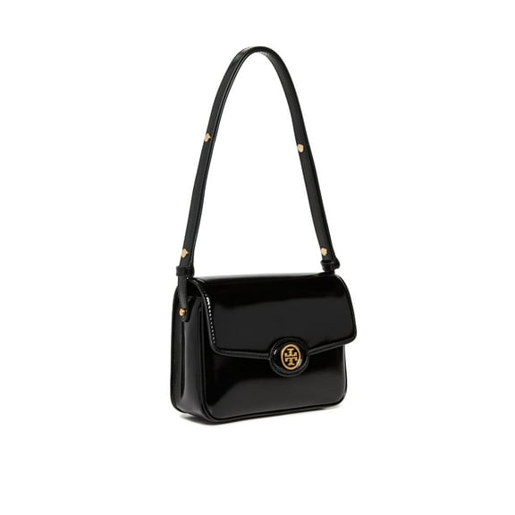 Tory Burch Women's Robinson Spazzolato Convertible Shoulder Bag, Black