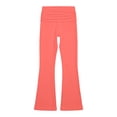 thumbnail image 7 of EliteGoogv Womens Yoga Pants Fold Waist Wide Leg Trousers For Women Summer Vacation Casual Pants Orange 5XL, 7 of 7