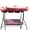 Burgandy, variant on The Perfect Part Waterproof Universal Outdoor Swing Canopy Replacement - Green