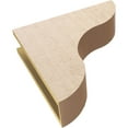 thumbnail image 6 of 5"W x 20"D x 20"H Thin Carmel Rough Cedar Woodgrain TimberThane Corbel, Primed Tan, 6 of 6