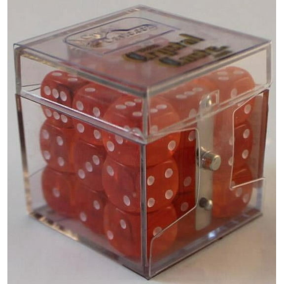 D6 12mm Orange w/White (27) New