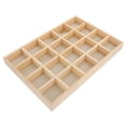 thumbnail image 1 of Shisuyan Jewelry Display Container Light Brown Plastic 1Pack 13.8X9.4X1.4In, 1 of 8