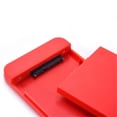 thumbnail image 1 of CASO de Disco Duro externo de 2.5 Pulgadas USB3.0 Hard HDD/SSD Cinete SSD Diseño de Transmisión de Alta Velocidad Diseño Libre de Herramientas ABS Red No inclinado Disco, 1 of 7