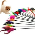 thumbnail image 3 of BESTSKY Interactive Cat Sticks Toys with Jingle Bell,Multicolor (4 Pack), 3 of 7