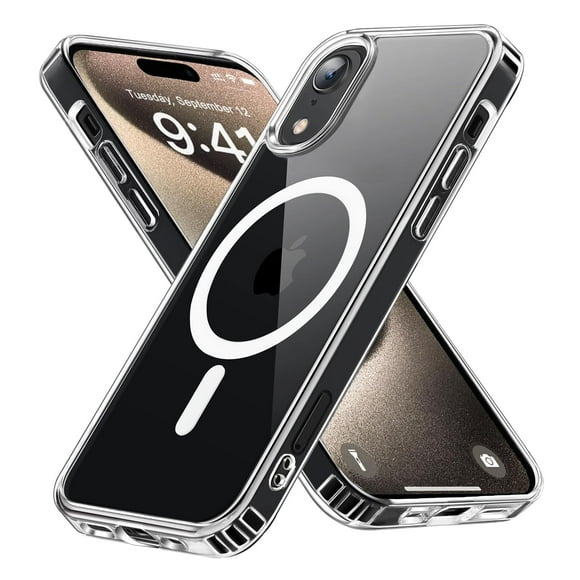Funda magnética S. Tedazo para iPhone XR, transparente