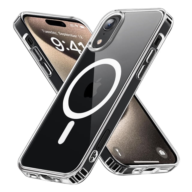 Funda magnética S. Tedazo para iPhone XR, transparente