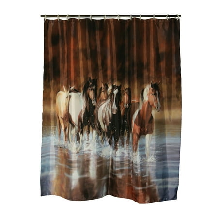 Rivers Edge Products Shower Curtain V Schultz Horse