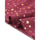 thumbnail image 5 of INSPIRE CHIC Women's Mock Neck Sheer Long Sleeve Flared Gilding Star Shiny Dress Burgundy M, 5 of 5