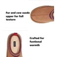 thumbnail image 2 of GHSDFBB Pantoufles pour Femmes Plateforme Mini Bottes Doublées en Polaire Pantoufles de Maison Antidérapantes Mule pour Extérieur, 2 of 6