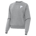 thumbnail image 2 of Women's Antigua  Heather Gray Atlanta Falcons Victory Crew Pullover Sweatshirt, 2 of 4