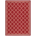thumbnail image 2 of Safavieh Courtyard Alina Geometric Quatrefoil Indoor/Outdoor Area Rug, Red/Bone, 5'3" x 7'7", 2 of 14