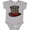 AC-Heather Grey, variant on Scrooge's Top Hat Bah Humbug Boys or Girls Baby Bodysuit