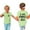 Green - A, variant on Odeerbi Kids T-Shirts Toddler Boys Girls Cotton T-Shirt Baby Father's Day Print Solid Color Comfortable Short Sleeve Top Beige - A