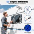 thumbnail image 3 of JeeLeeko Herramienta de Limpiador de Ventanas, Jalador para Vidrios Dom&eacute;stico 5 en 1, Equipado con un Poste de Extensi&oacute;n y Cabezales de Cepillo de 5 Funciones, Adecuado para Limp, 3 of 8