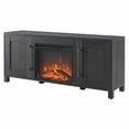 thumbnail image 6 of Evelyn&Zoe Chabot Rectangular TV Stand with Log Fireplace for TV's up to 65", Black Grain, 6 of 12