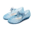 thumbnail image 2 of Huanglei Jelly Shoes For Girls Birthday Sandals For Girls Toddler Glitter Sandals Cosplay Costumes Dress Sandals, 2 of 9
