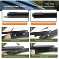 thumbnail image 6 of 26"+22"+11" Original Equipment Front Windshield Wiper Blades All-Season Durable Stable and Quiet Silicone Wiper Blade Fit for 2011-2023 Ford Explorer Pinch Tab(Set of 3), 6 of 6