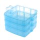 thumbnail image 2 of Billuyoard Clear Jewelry Organizer Box Holding Case 3-layer Home Compartment Sundries Container Organization Storage Boxes Holder Almacenamiento y organización del hogar azul, 2 of 6
