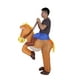Decdeal Drôle Cavalier de Cow-Boy sur la Tenue de Cheval pour Adulte Déguisement Carnaval Partie Exploser Costume avec Batterie Fonctionne Ventilateur – image 3 sur 7