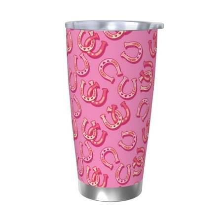 

Uemuo Cute Cowgirl Print Travel Coffee Mug 20oz Double-walled Car Cup Stainless Steel Insulated Tumbler Leak-proof Travel Cup Reusable Straw Car Cup-Without Straw