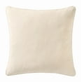 thumbnail image 3 of Brooklyn Loom Matte Cotton Velvet European Sham in Off-White, 26 x 26, Cotton , Adult, All Season, OEKO-TEX Certified, 3 of 6
