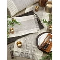 thumbnail image 2 of Fennco Styles Modern Kantha Stitch Design 100% Cotton Table Placemats 13 x 19 Inch, Set of 4 - Grey Table Mats for Everyday Use, Dining Room Décor, Family Gathering and Special Occasion, 2 of 4