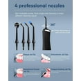 thumbnail image 3 of MySmile LP211 Cordless Advanced Water Flossers for Teeth, 8 Jet Tips-Black, 3 of 6