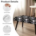thumbnail image 7 of Psesaysky Christmas Dining Bench Cover, Skull Floral Print Stretch Washable Rectangle Bench Seat Covers, Dining Table Chair Slipcover for Dining Room, Living Room, Kitchen, Garden, 7 of 7