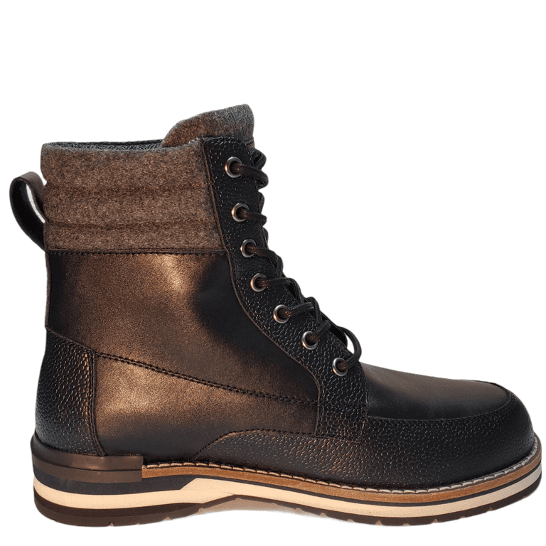 DKNY Men’s Black Leather Chukka Ankle Boots DKNY Men main image 4