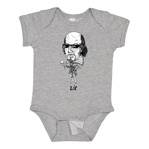 Inktastic Lit Shakespeare Bobble Boys or Girls Baby Bodysuit